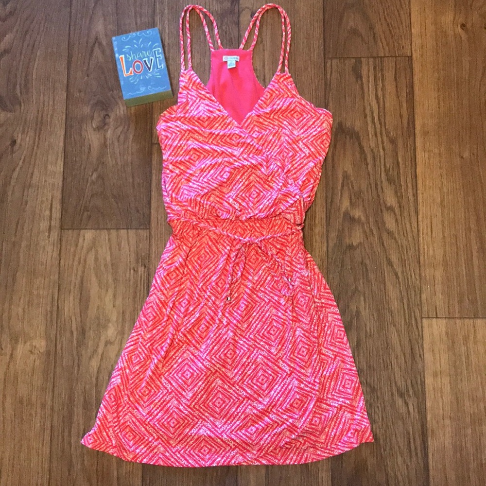 Guess 💕Pink and White💕 Wrap Dress